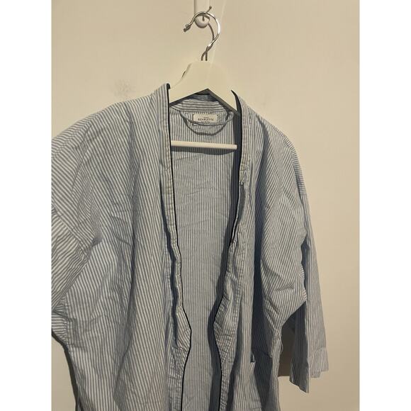 ATELIERS SCARLETTE Kimonour And White Stripe Robe - No Tie - Picture 4 of 8